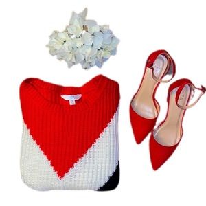 🎉HOST PICK🎉 Time & Tru Chevron Sweater